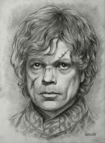 Тирион ланнистер рисунок карандашом