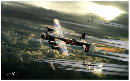 Бомбардировщик ланкастер второй мировой войны