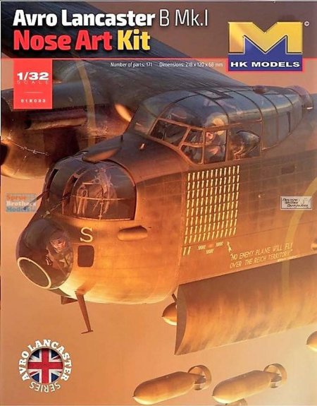 Сборная модель avro lancaster b mk.i nose art kit