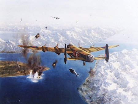 Бомбардировщик ланкастер второй мировой войны