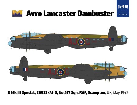 E hk models / бомбардировщик avro lancaster dambuster