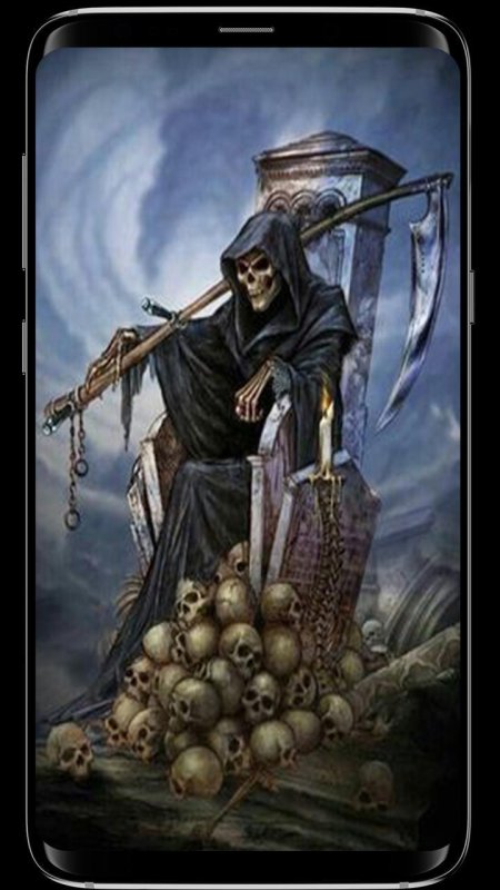 Смерть с косой арт