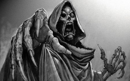 Скелет с косой