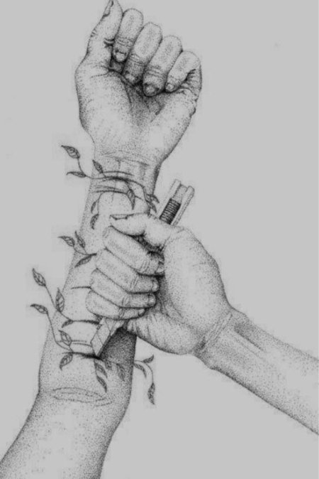 Суицид иллюстрация