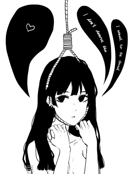 Аниме черно белое