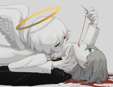 Японский художник avogado ангел