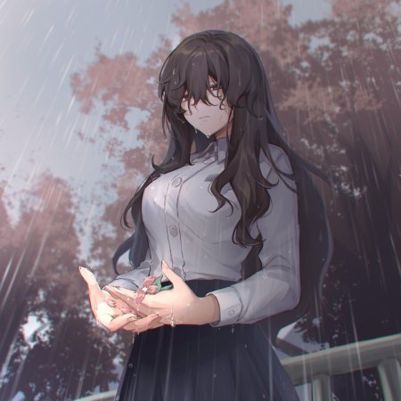 Красивая аниме девушка