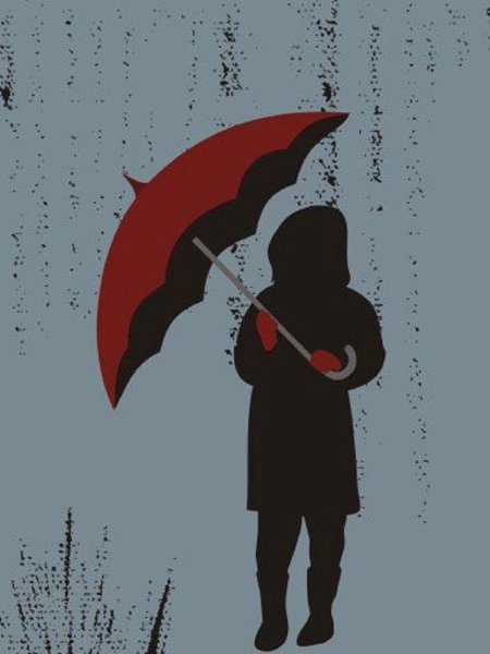 Люди под зонтом