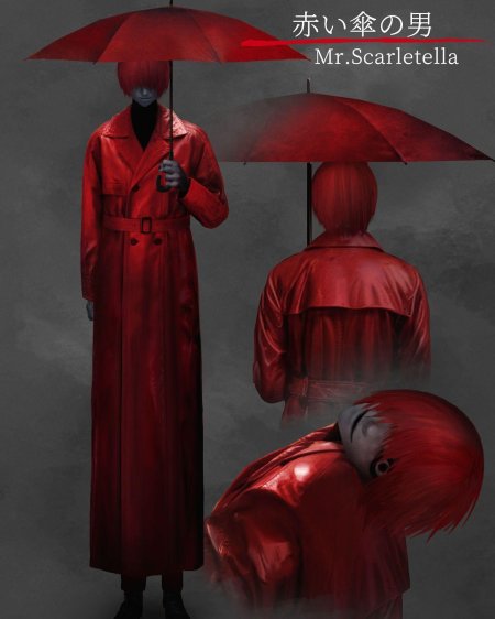 Зонтик красный