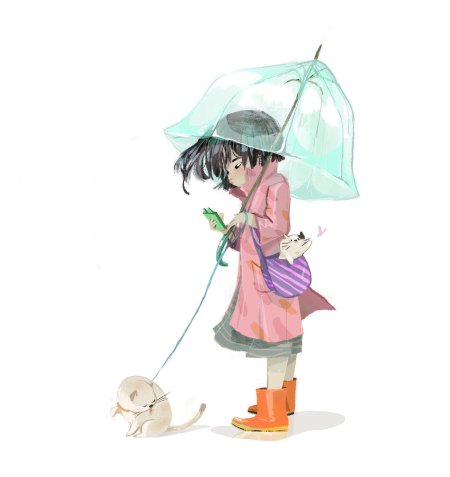 Девочка с зонтиком