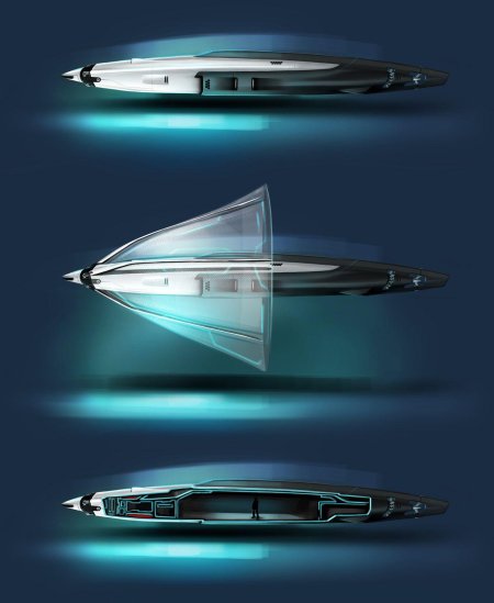 Яхта футуризм концепт