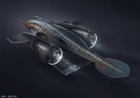 Концепт кавитирующей подводной лодки