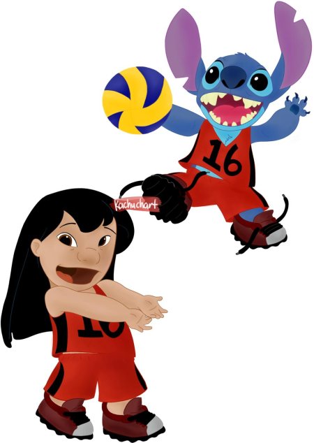 Лило и стич волейбол