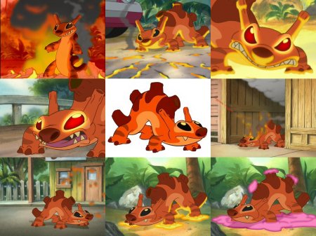 Образцы из лило и стич