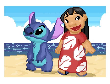 Лило и стич вышивка