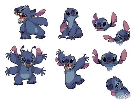 Лило и стич стикеры