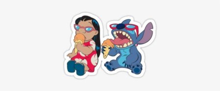 Стич наклейки