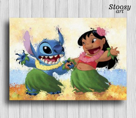 Картина по номерам лило и стич