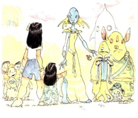 Лило и стич концепт арт