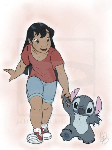 Герои мультика стич