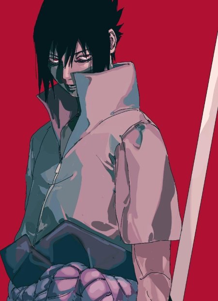 Саске мрачный арт