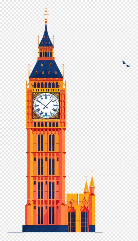 Англия биг бен вектор