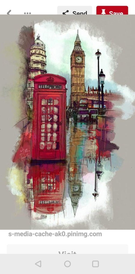 Лондон рисунки