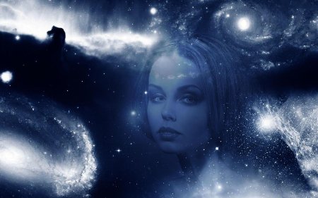 Космос девушка