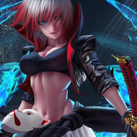 Крутая аниме девушка