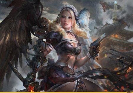 Фэнтези девушка воин