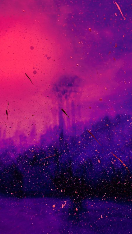 Фиолетовые брызги