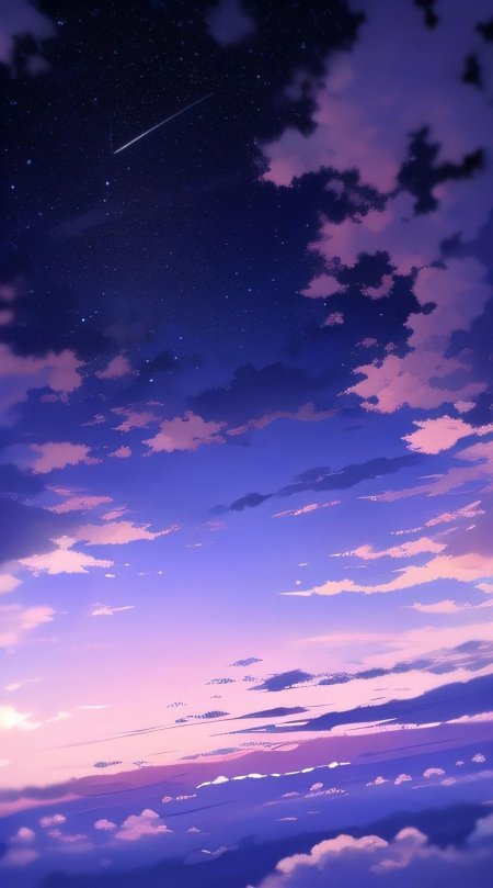 Небо фиолетовое