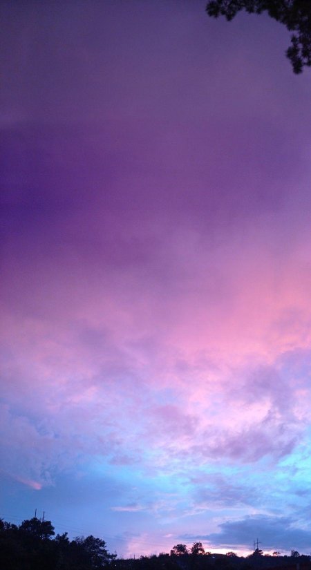 Закат фиолетовый