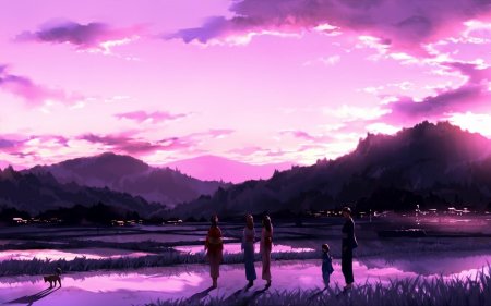 Пейзаж аниме