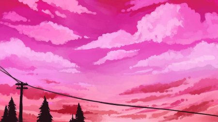 Розовое небо