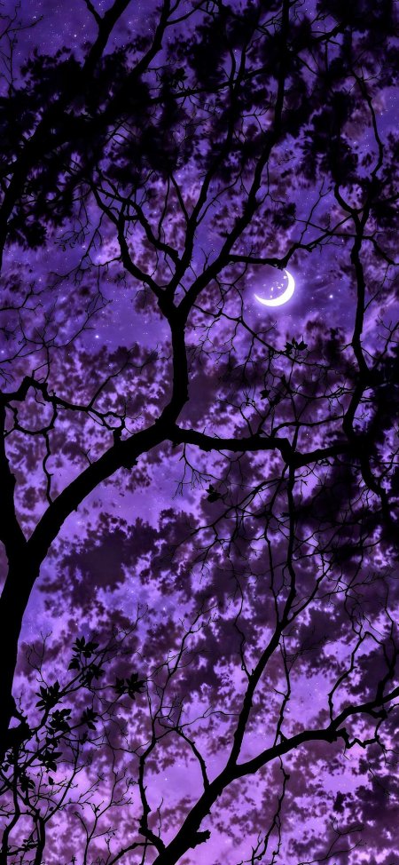 Луна фиолетовая