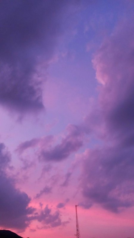 Фиолетовое небо