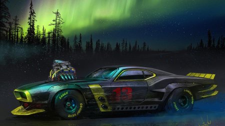 Cyberpunk машина мустанг