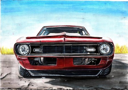 Chevrolet camaro ss рисунок