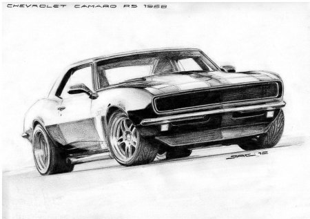 Chevrolet camaro sketch