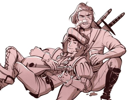 Лютик ведьмак арт