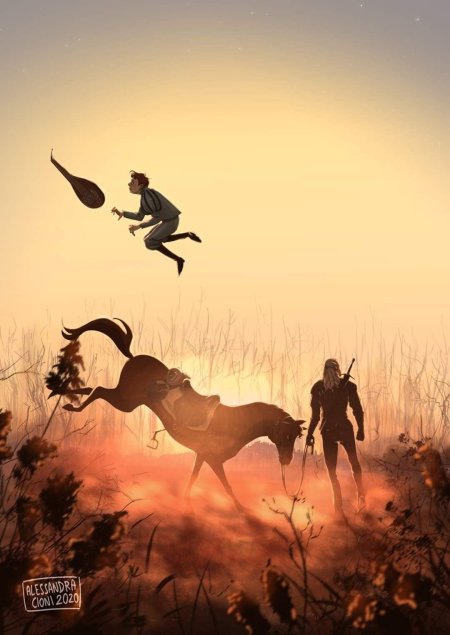 Ведьмак на коне