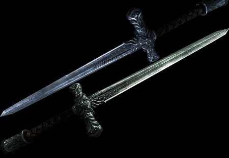 Железный двуручный меч скайрим