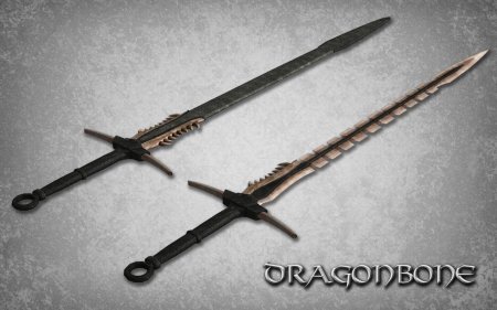 Драконий двуручный меч скайрим