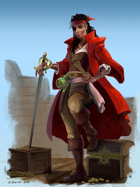 Пират днд арт