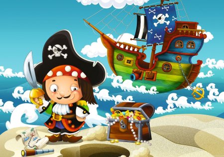 Пиратский корабль детский