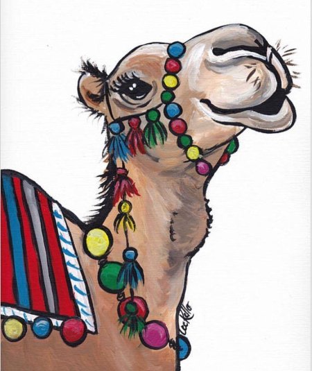 Голова верблюда рисунок