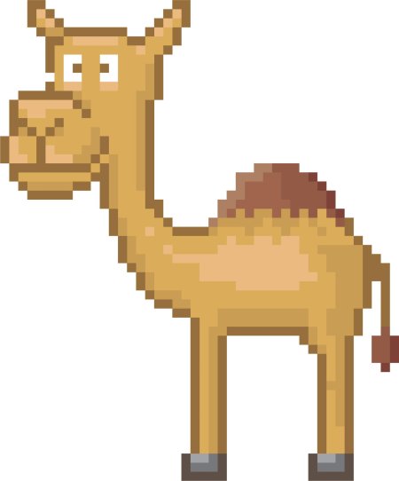 Пиксельный верблюд