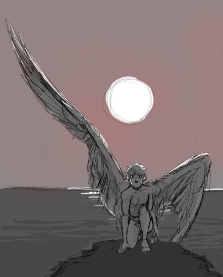 Рисунки карандашом ангелов