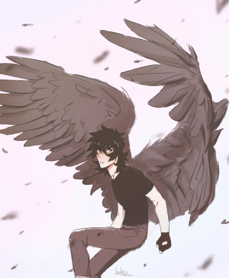 Ангел аниме арт